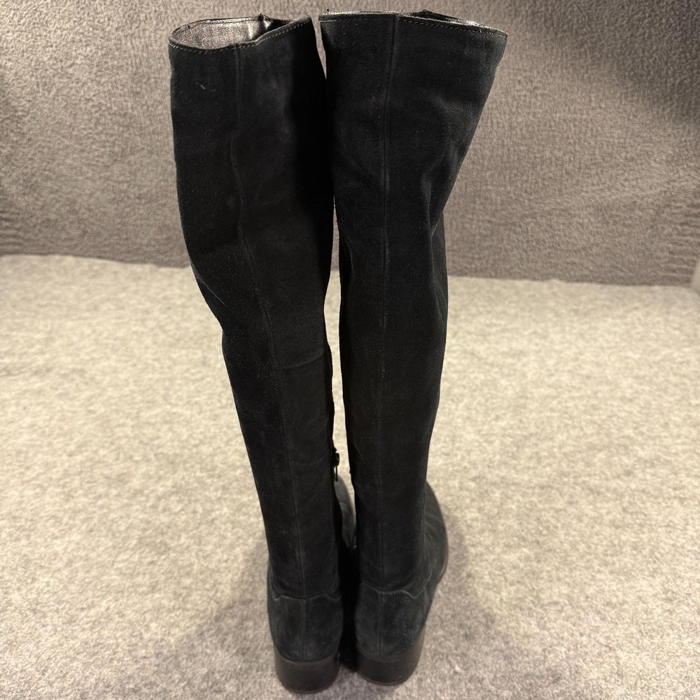 Born Boots Womens Size 8.5 Black Suede Over The Knee Riding Side Zip Boots - Picture 9 of 15